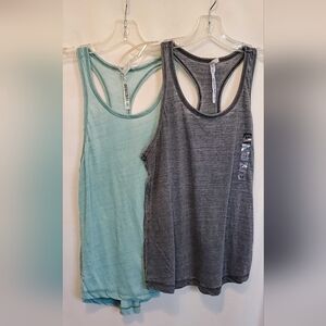 Stylish Gray and Mint Women's Tank Tops